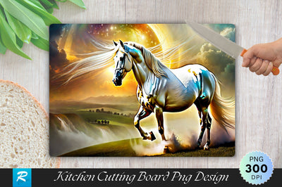 Coloring Horse Cutting Board Sublimation Regulrcrative 