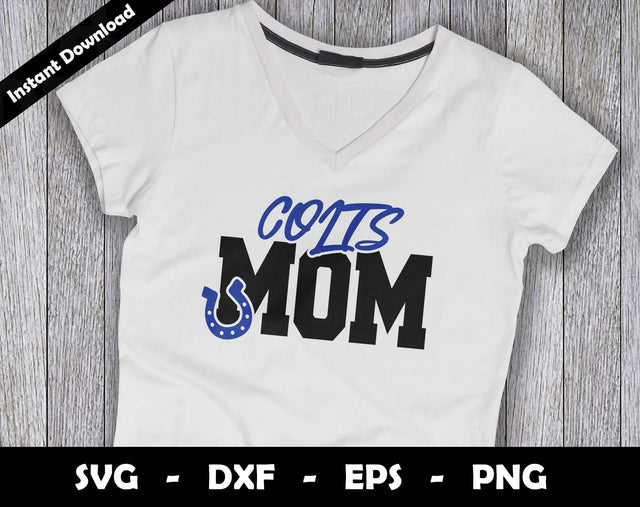 Colts Mom SVG Cut File, Colts logo SVG Design, Colts Mom Football, T-Shirt Sublimation Design Png SVG Arthur Arellano 