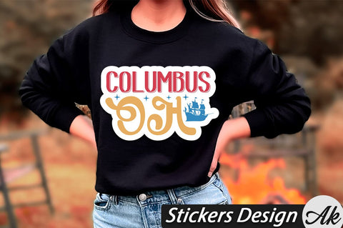 Columbus oh Stickers Design SVG akazaddesign 