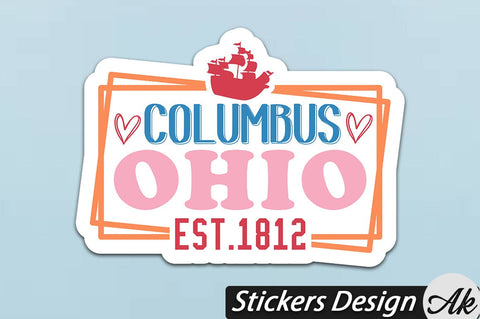 Columbus ohio est.1812 Stickers Design SVG akazaddesign 