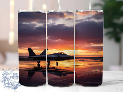 Combat Jet Air Force Pilot Tumbler, Air Force Gift, Aviation Tumbler Art, Pilot Gift Wrap, Airplane Enthusiast Gift, Combat Jet Design, Military Veteran Gift Sublimation ToriDesigns 