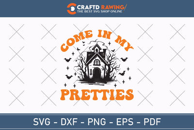 Come In My Pretties Halloween Svg, Halloween Png , Halloween Clipart, Ghost Svg, Halloween Shirt Svg, Hippie Svg, Retro Svg, Svg Bundle, Sublimation Designs SVG Debashish Barman 