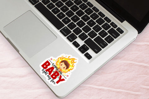 Come on baby light Sticker Design Sublimation Regulrcrative 