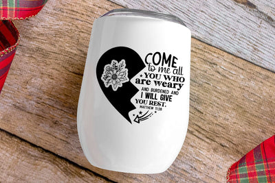 come to me all you who are weary and burdened SVG Angelina750 