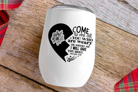 come to me all you who are weary and burdened SVG Angelina750 
