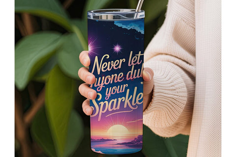 Comet Sky Inspirational 20oz Tumbler Sublimation DesignSVG 