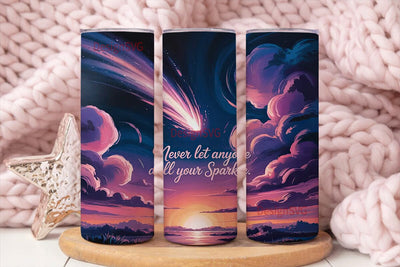 Comet Sky Inspirational 20oz Tumbler Sublimation DesignSVG 