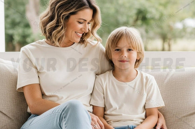 Comfortable and casual t-shirt for kids Mock Up Photo Regulrcrative 