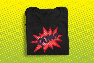 Comic Burst POW Applique Embroidery Embroidery/Applique DESIGNS Designed by Geeks 