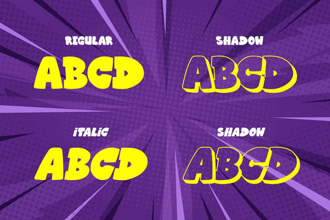 Comicaze - 3d Layered Comic Font Font Mozzatype 