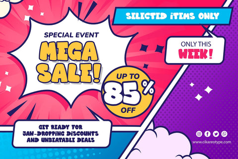 Comicaze - 3d Layered Comic Font Font Mozzatype 