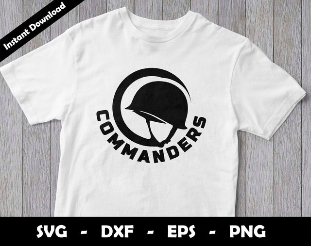 Commanders SVG Cut File, Commanders logo SVG Design, Commanders Football Mascot, T-Shirt Sublimation Design Png SVG Arthur Arellano 