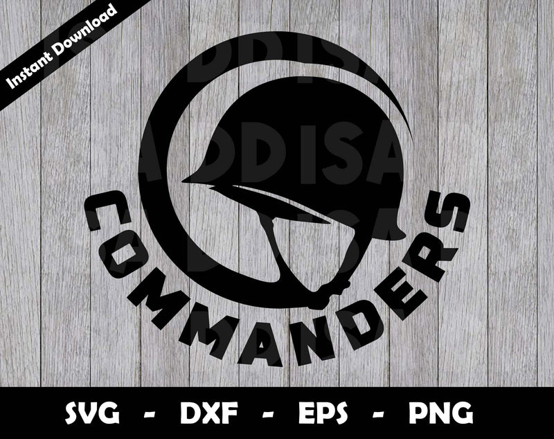 Commanders SVG Cut File, Commanders logo SVG Design, Commanders ...