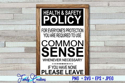 Common Sense Policy SVG Family Creations 