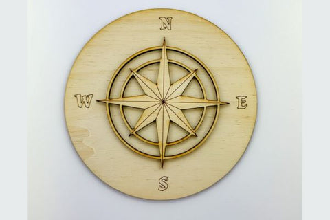 Compass Layered Nursery Sign SVG File SVG Crafting With Brenna 