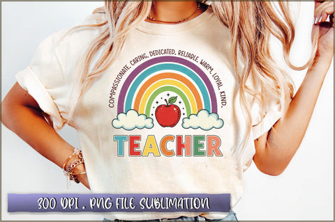 Compassionate. caring. dedicated. reliable. warm. loyal. kind. teacher sublimation Sublimation Shetara Begum 