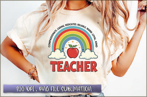 Compassionate. caring. dedicated. reliable. warm. loyal. kind. teacher sublimation Sublimation Shetara Begum 