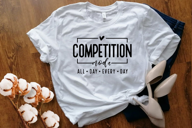Competition Mode Svg Png Files, Cheer Shirt, Cheerleader Svg, Game Day Vibes Svg, Game Day Svg, Mom Mode Svg, Competition Vibes Svg, Cheer Mom Svg SVG DesignDestine 