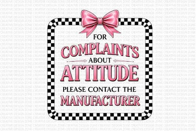 Complaints About Attitude PNG | Funny Sarcastic Quote Sublimation SVG BillahCrafts 