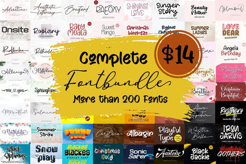 COMPLETE FONTBUNDLE Font Afandi Studio 