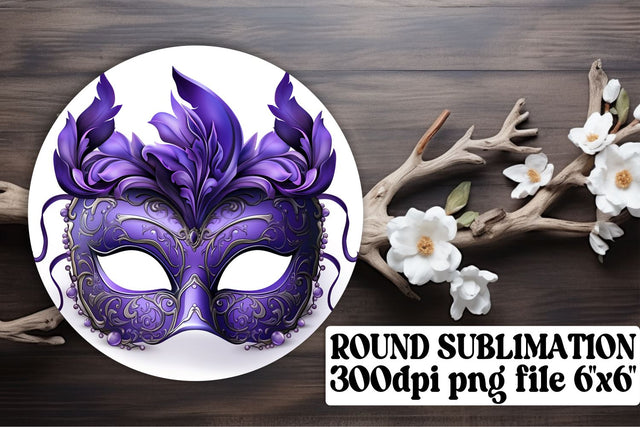 Complete Mardi Gras Circle Sublimation Set Sublimation afrosvg 