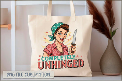 Completely unhinged Tote bag Sublimation Shetara Begum 
