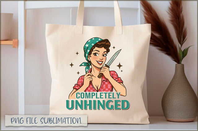 Completely unhinged Tote bag Sublimation Shetara Begum 