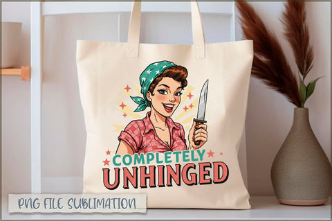 Completely unhinged Tote bag Sublimation Shetara Begum 