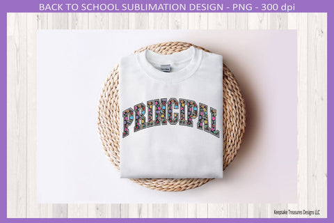 Composition Book Principal Png Retro School Shirt Design, Sublimation Png Printable, Digital Download Sublimation Keepsake Treasures Designs LLC. 