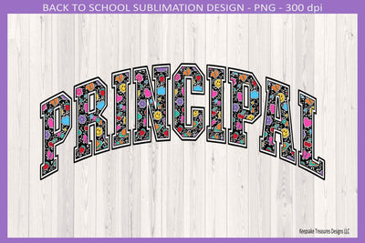 Composition Book Principal Png Retro School Shirt Design, Sublimation Png Printable, Digital Download Sublimation Keepsake Treasures Designs LLC. 