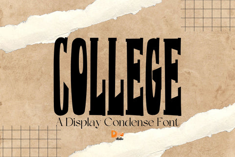 Condense College Font Dm Letter Studio 