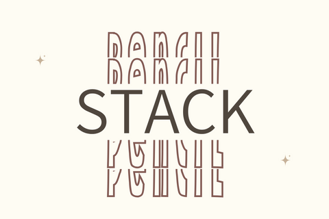 Condense Stacked Monogram Font Dm Letter Studio 