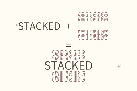 Condense Stacked Monogram Font Dm Letter Studio 