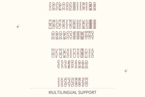 Condense Stacked Monogram Font Dm Letter Studio 