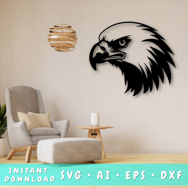 Condor Laser SVG Cut File, Condor Glowforge File, Condor DXF, Condor Wall Art SVG SVG HappyDesignStudio 