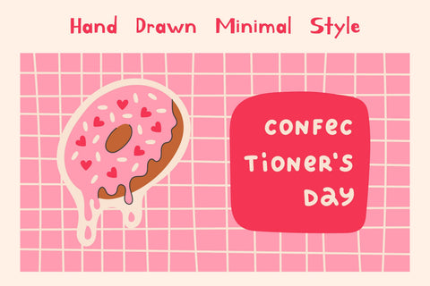 Confectioner's Day Banners Set Digital Pattern Rin Green 