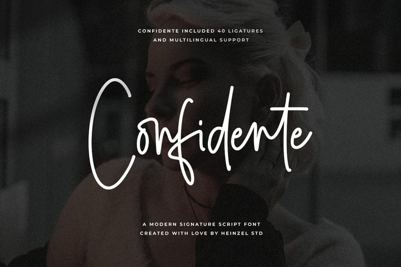 Confidente Signature Font Font Heinzel Studio 