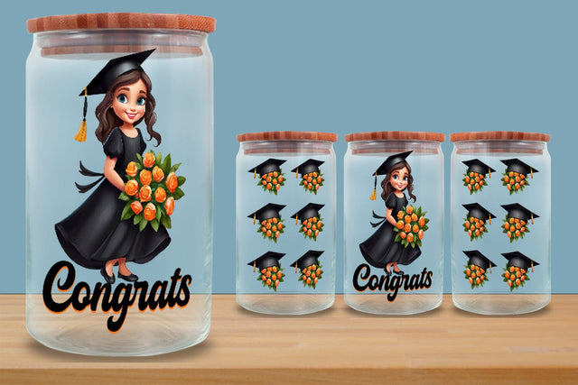 Congrats Glass Can Wrap 16oz SVG zafrans studio 