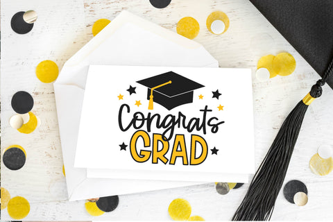 Congrats Grad SVG | Graduation Cap SVG Silhouette School Blog Design Shop 