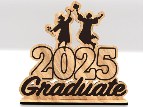 Congrats Graduate Tabletop 2025 SVG LaserCutano 