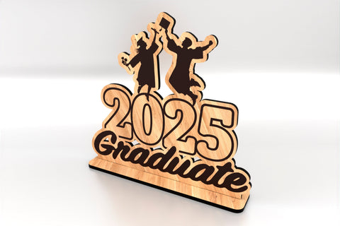 Congrats Graduate Tabletop 2025 SVG LaserCutano 