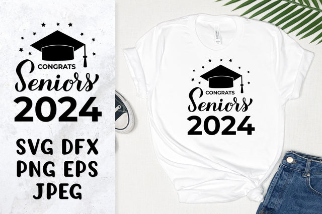 Congrats Seniors 2024 SVG. Graduation Class of 2024 design SVG LaBelezoka 