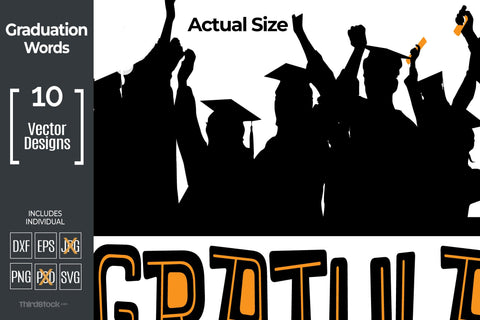 Congratulations Typography SVG AfterTenDesign 