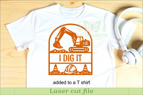 Construction Excavator Name Sign SVG SVG APInspireddesigns 
