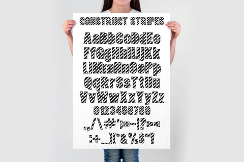 Construction Font SVG | Kids Alphabet | Under Construction Font TonisArtStudio 