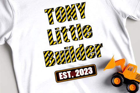 Construction Font SVG | Kids Alphabet | Under Construction Font TonisArtStudio 