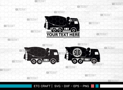 Construction Truck SVG Cut Files, Dump Truck Silhouette, Backhoe Svg, Newton Svg, Truck Svg, Excavator Svg, Crane Svg, Construction Bundle, SVG ETC Craft 
