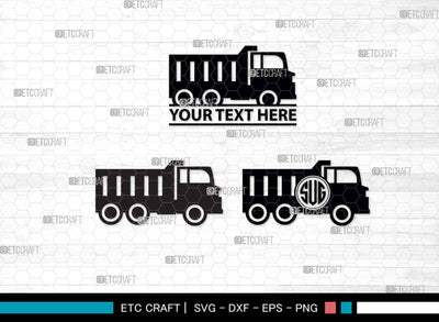 Construction Truck SVG Cut Files, Dump Truck Silhouette, Backhoe Svg, Newton Svg, Truck Svg, Excavator Svg, Crane Svg, Construction Bundle, SVG ETC Craft 