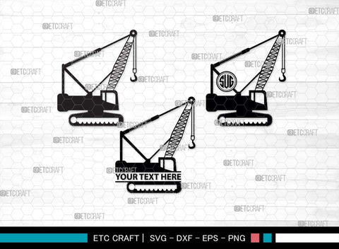 Construction Truck SVG Cut Files, Dump Truck Silhouette, Backhoe Svg, Newton Svg, Truck Svg, Excavator Svg, Crane Svg, Construction Bundle, SVG ETC Craft 