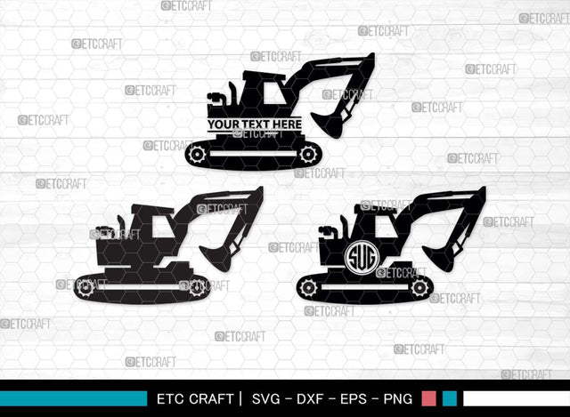 Construction Truck SVG Cut Files, Dump Truck Silhouette, Backhoe Svg, Newton Svg, Truck Svg, Excavator Svg, Crane Svg, Construction Bundle, SVG ETC Craft 
